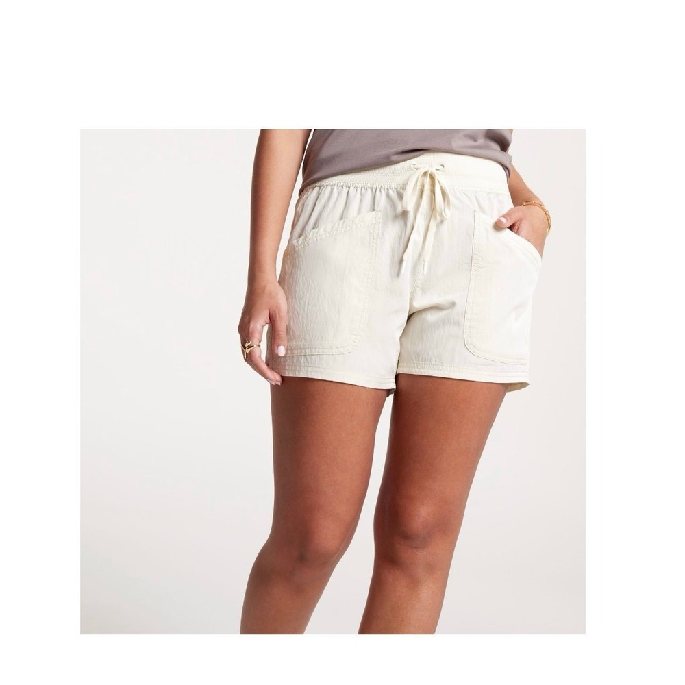 New CALIA Women's midrise pintuck shorts Journey collection sage dune XS $54